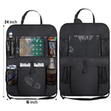 Car Backseat Organizer with Touch Screen Tablet Holder Auto Storage Pockets&Seat Back Protectors and Car Accessories