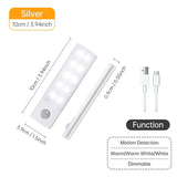 Motion Sensor Light Wireless LED Night Light USB Rechargeable