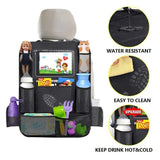 Car Backseat Organizer with Touch Screen Tablet Holder Auto Storage Pockets&Seat Back Protectors and Car Accessories